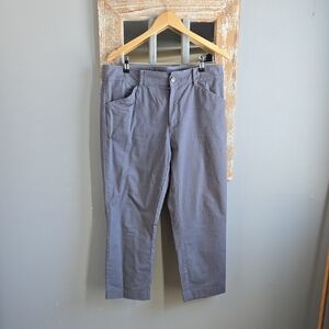 LOFT Gray Straight Leg Pants. 12P